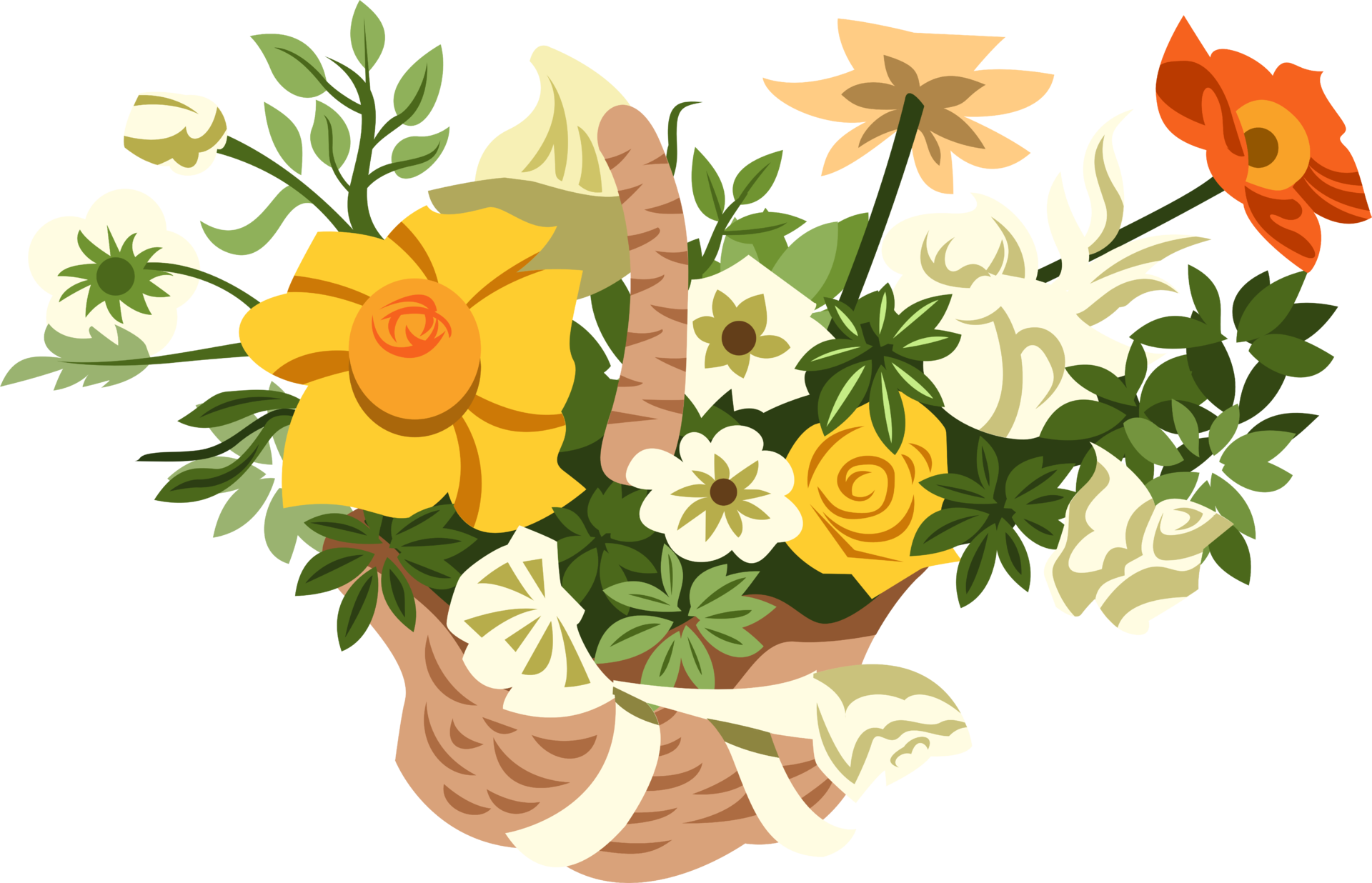 Flower basket png graphic design 20002617 PNG