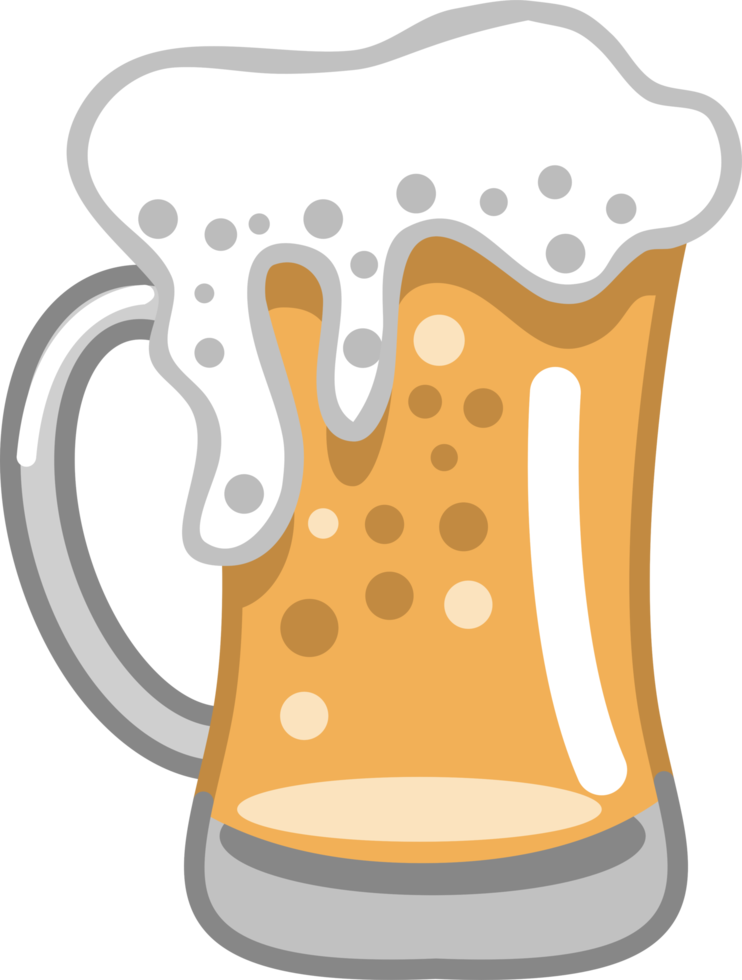 Beer mug png graphic design