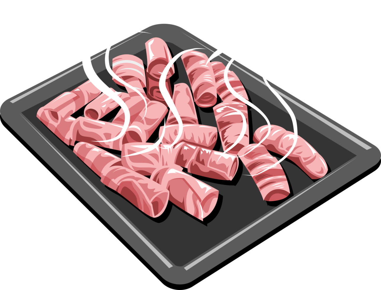Grilled pork belly png graphic clipart design