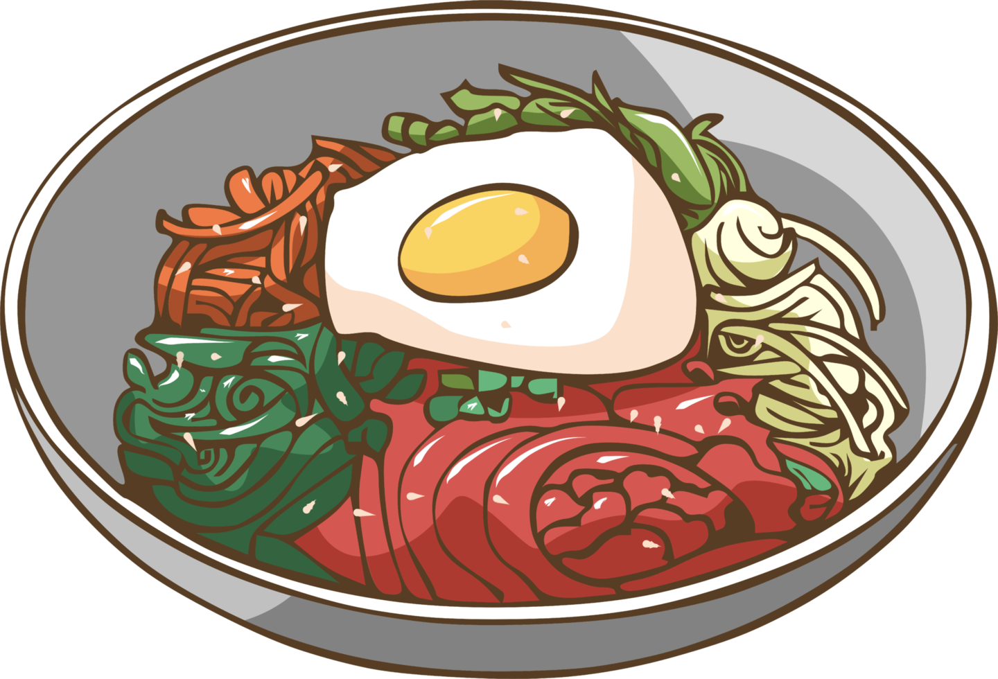 bibimbap png conception de clipart graphique