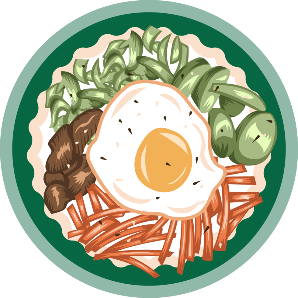 Bibimbap png graphic clipart design