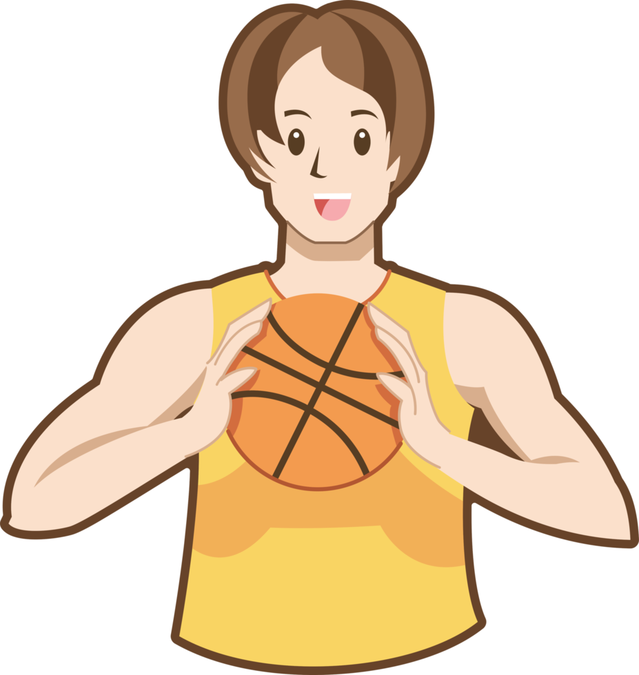 Basketball player png graphic clipart design