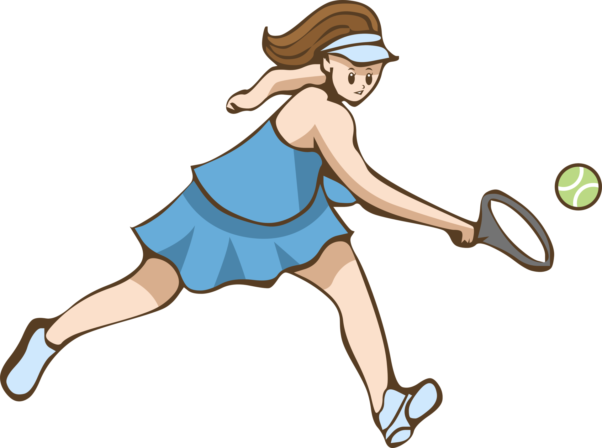 Girls Playing Tennis Clipart Png