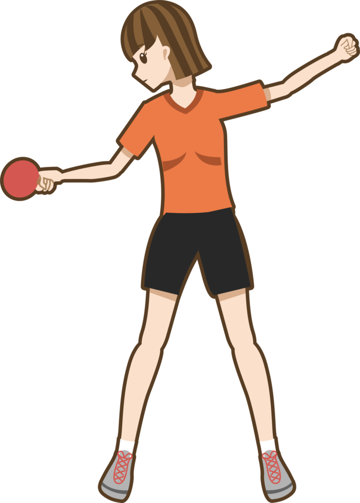 Table tennis player png graphic clipart design