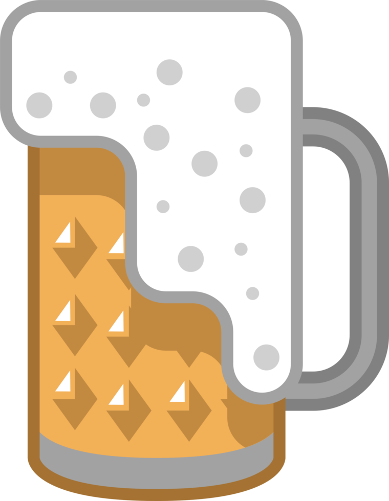 Beer mug png graphic design