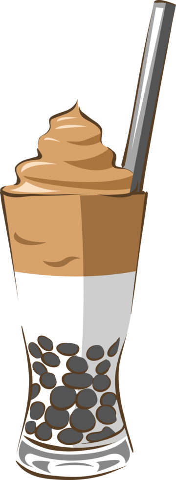 Bubble tea png graphic clipart design