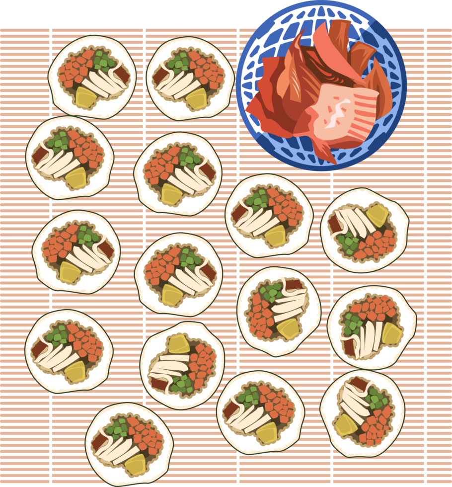 Kimbap png graphic clipart design
