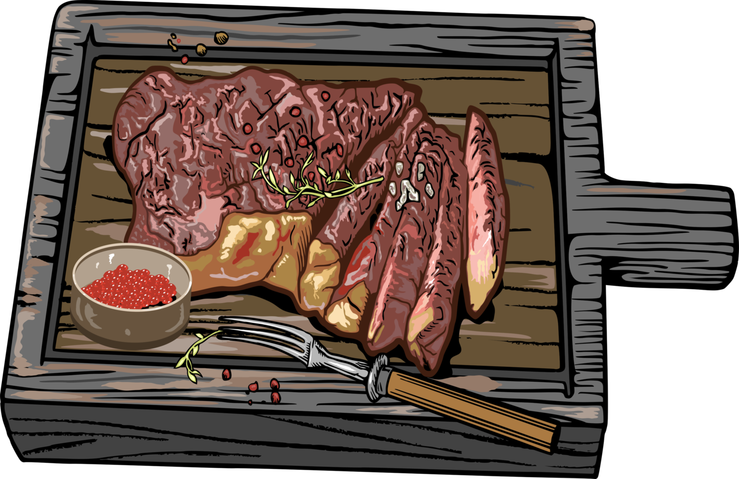 bife png design de clipart gráfico