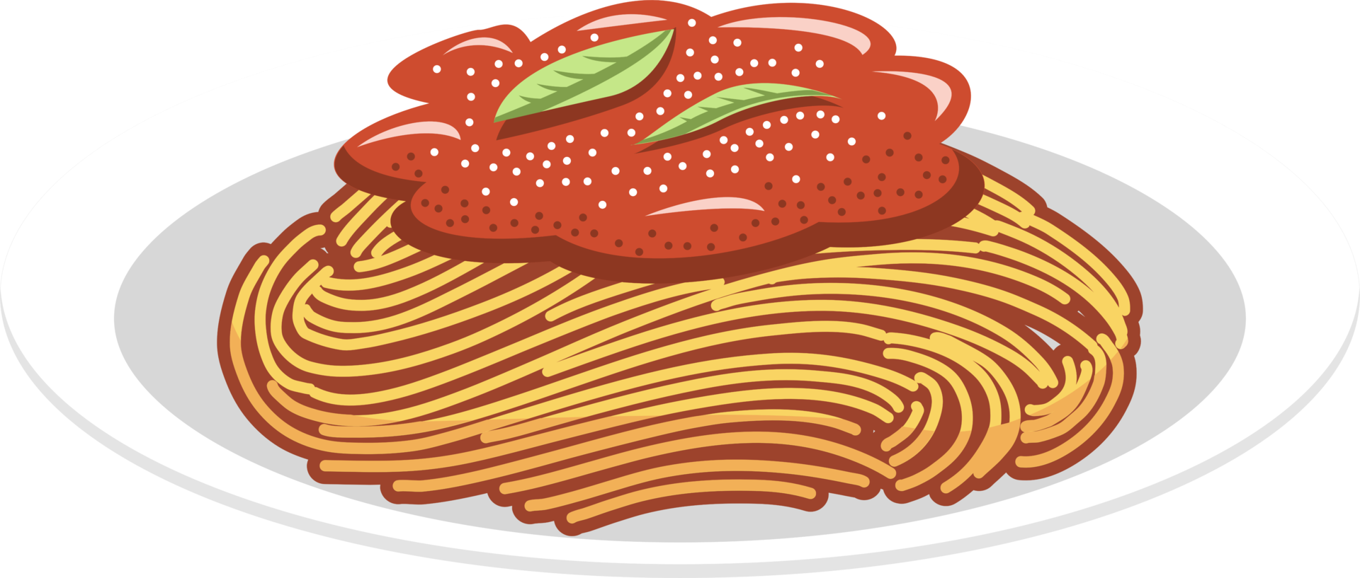 Spaghetti png graphic clipart design