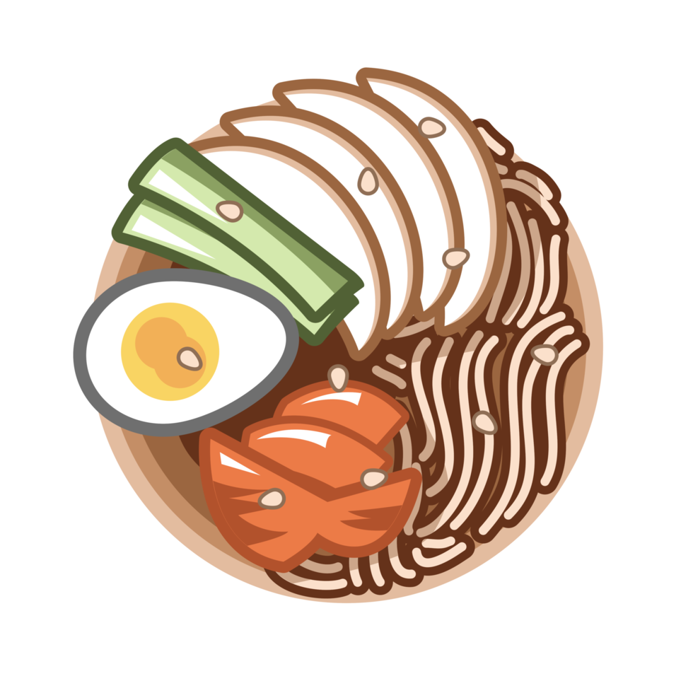 Naengmyeon png graphic clipart design