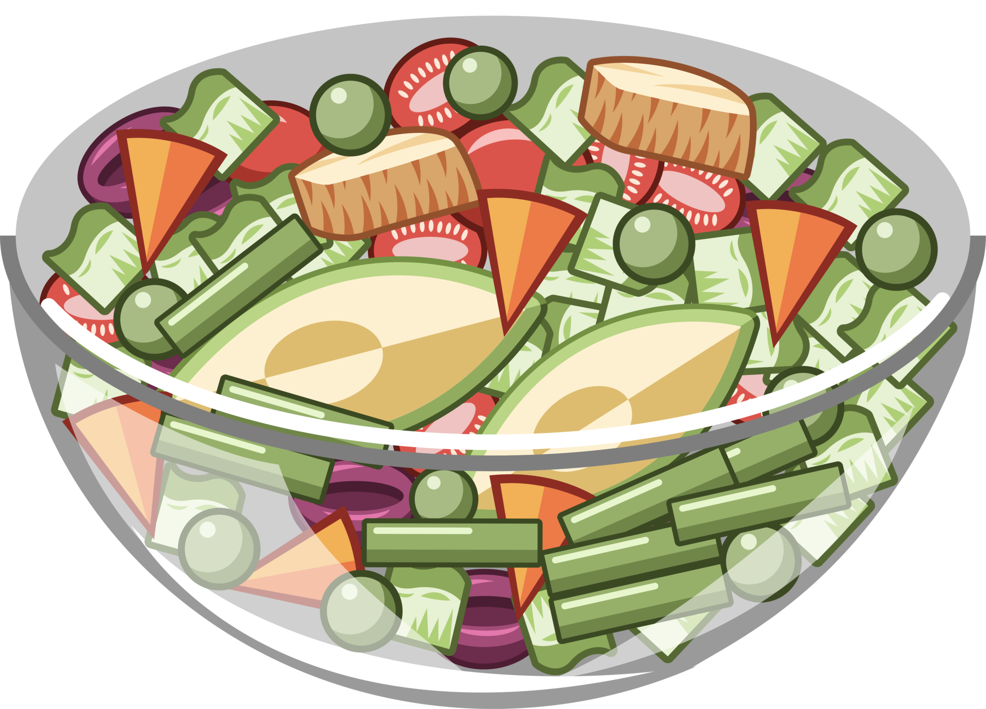 Salad Png Graphic Clipart Design 20002865 PNG