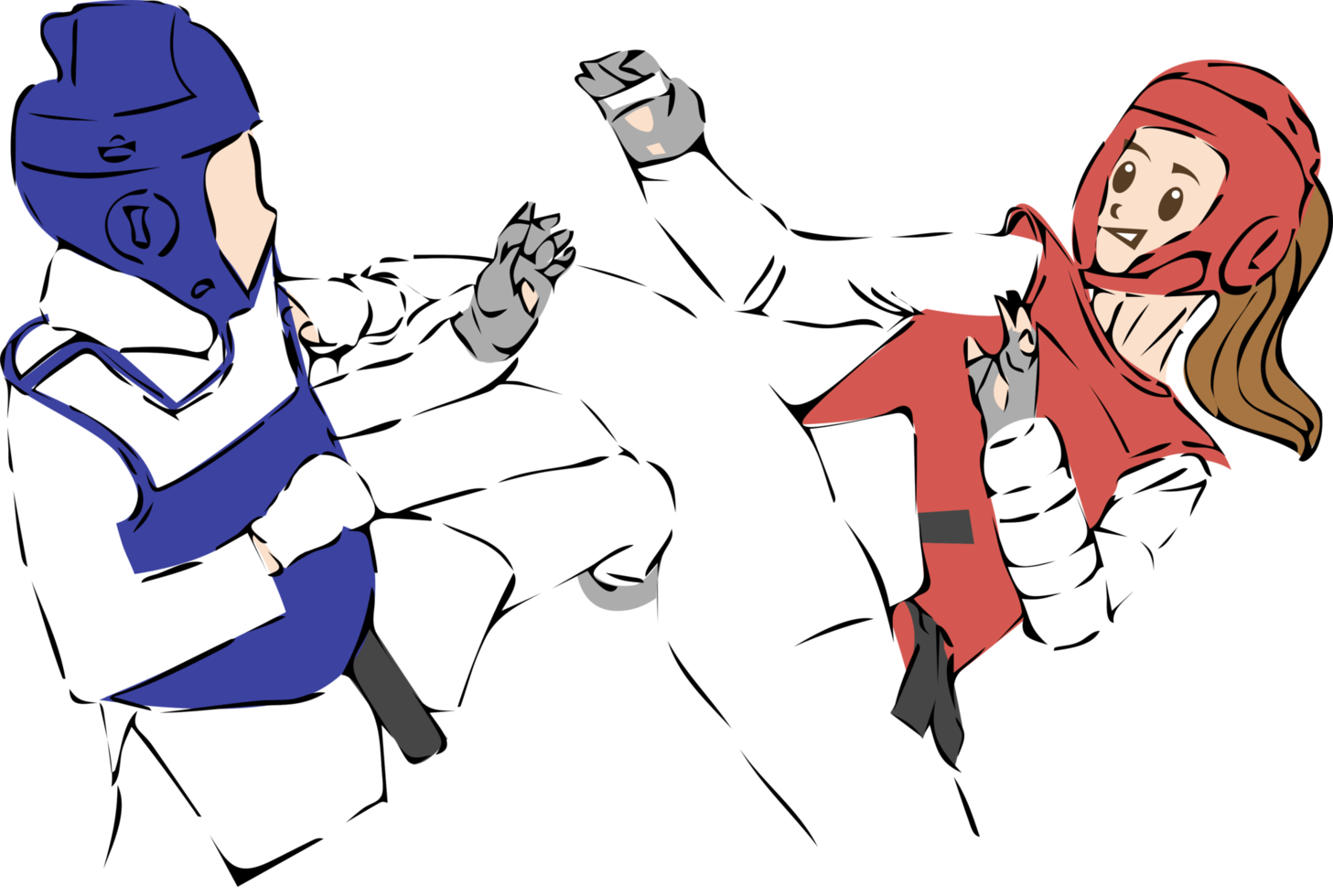 taekwondo PNG grafisch clip art ontwerp