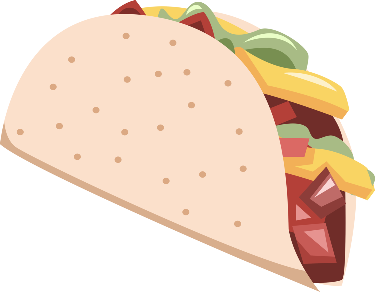 Taco PNG-Grafik-Clipart-Design png