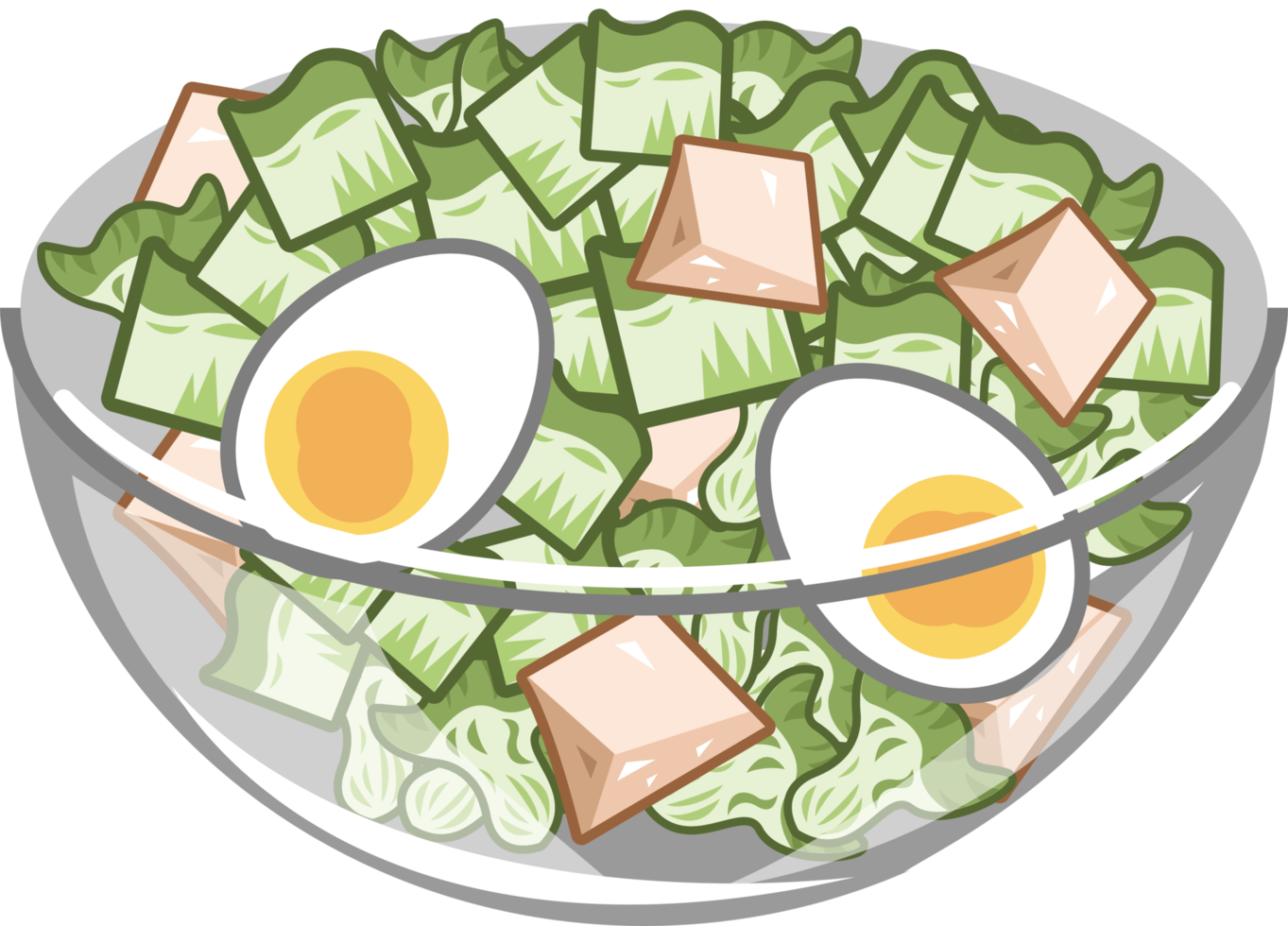 Salad png graphic clipart design