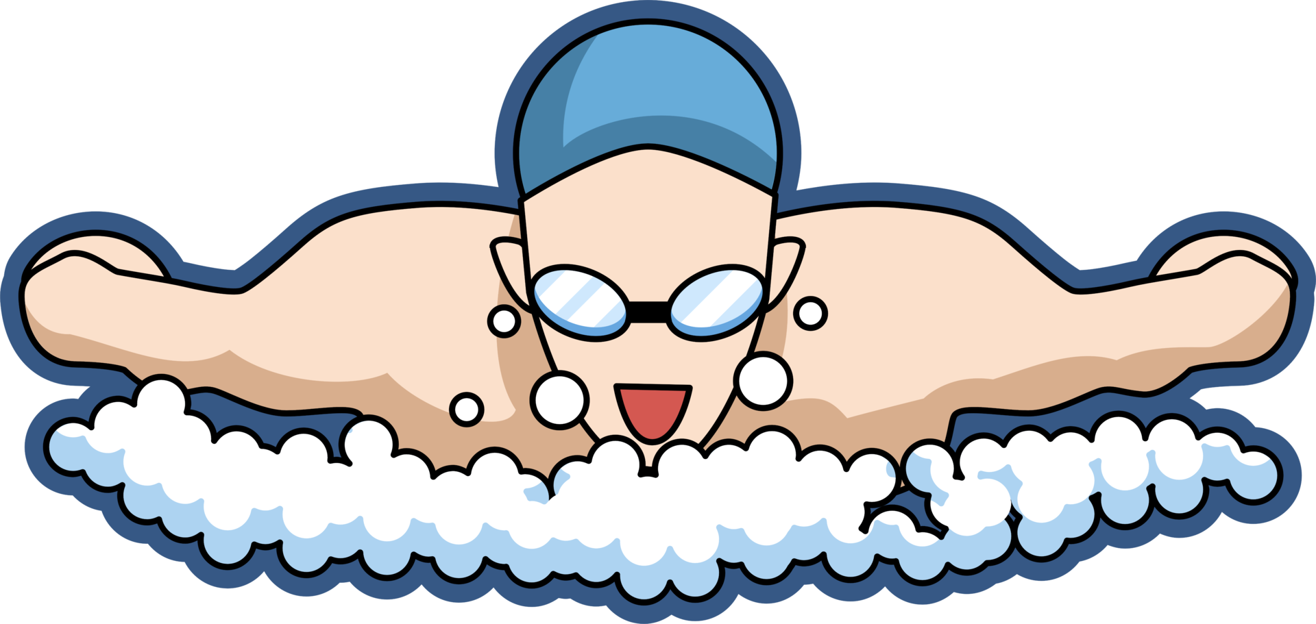 Swimming png graphic clipart design