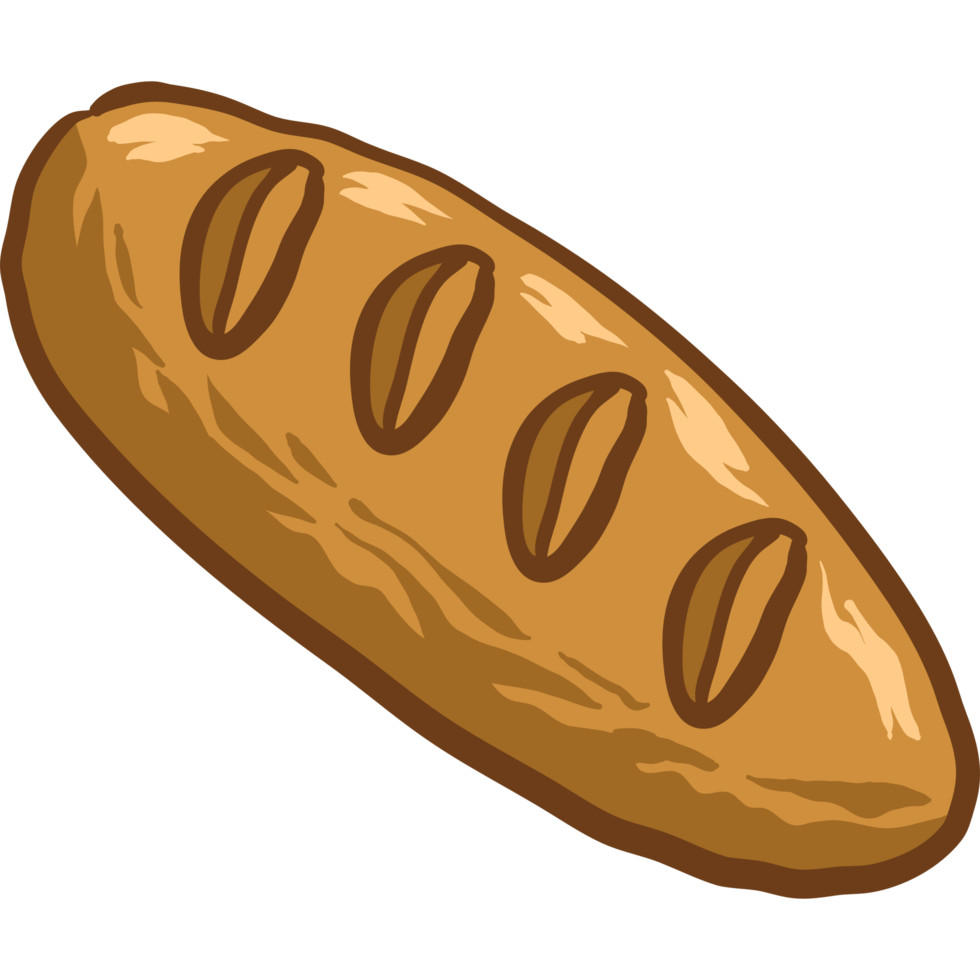 Bread png graphic clipart design