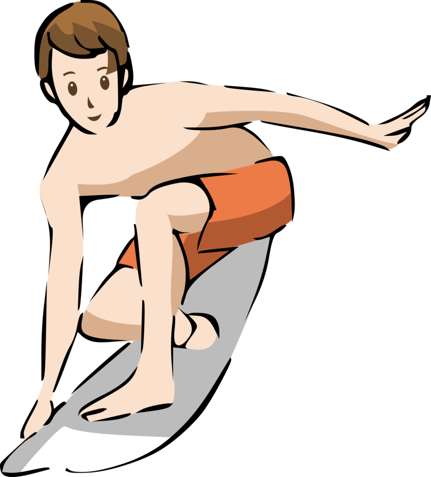 surf player vector set collection graphique clipartd design png