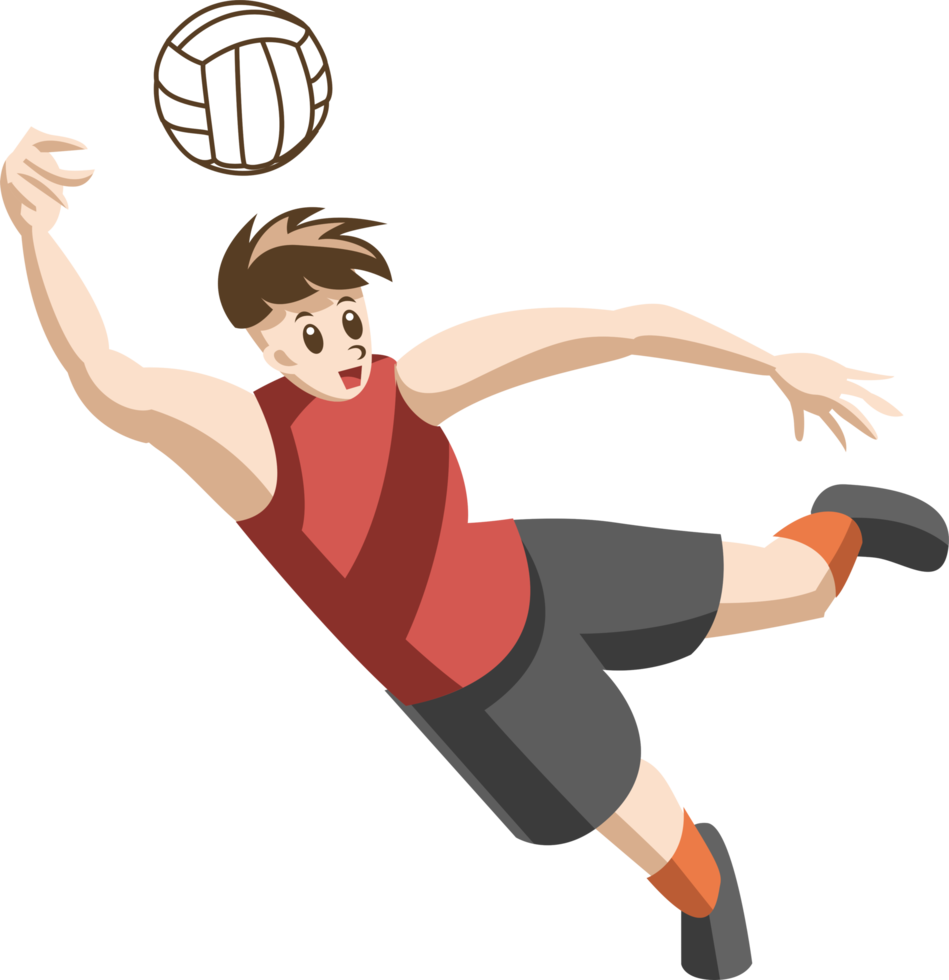 volleyball player png graphic clipart design