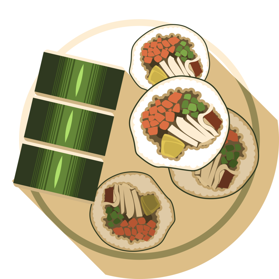 Kimbap png graphic clipart design