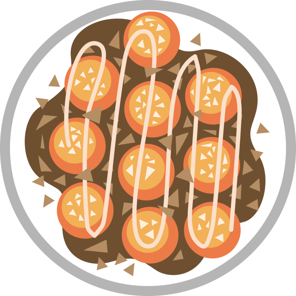 Takoyaki png graphic clipart design