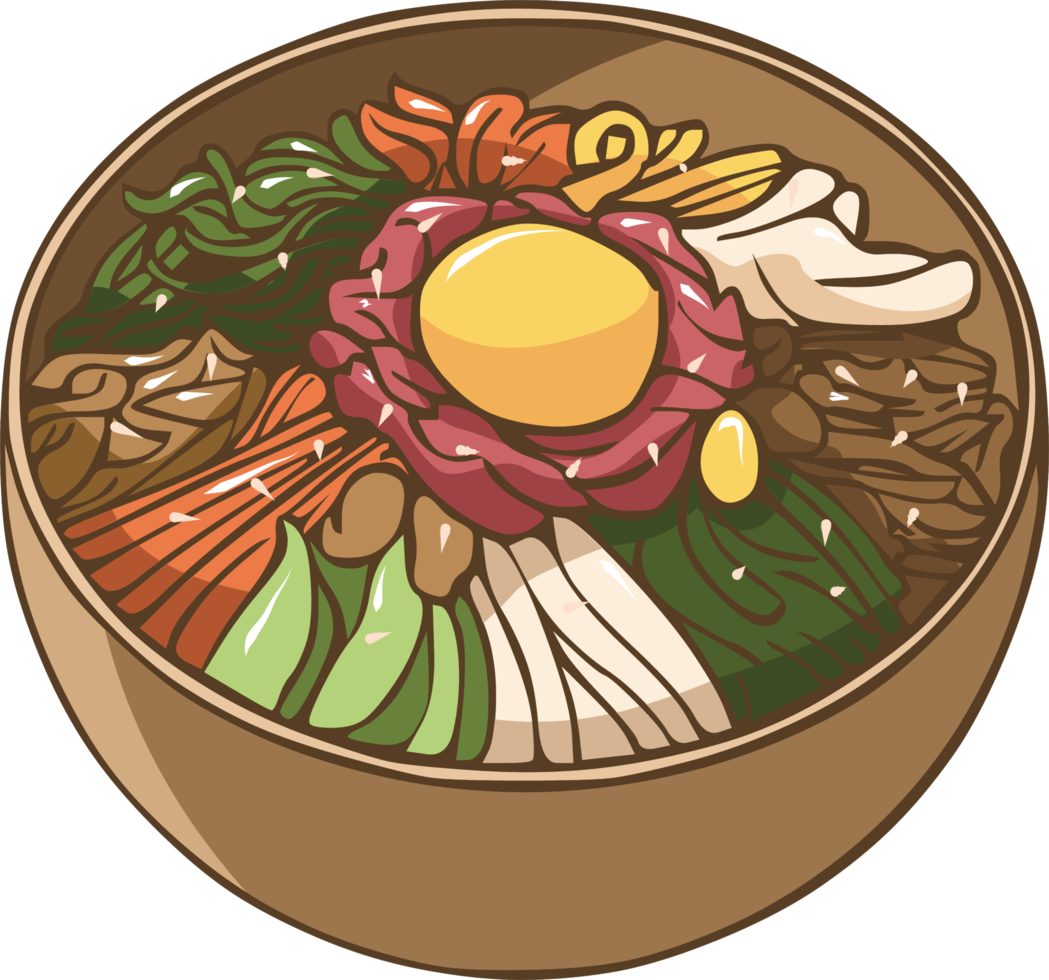 Bibimbap png graphic clipart design