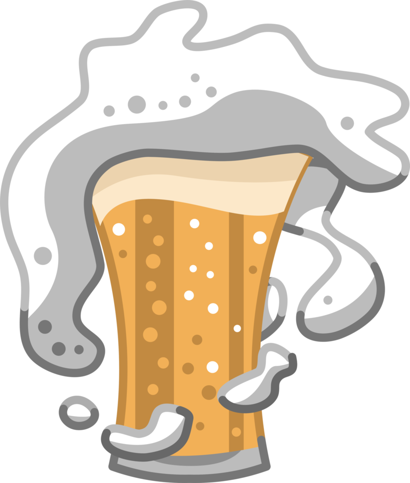 Beer mug png graphic design