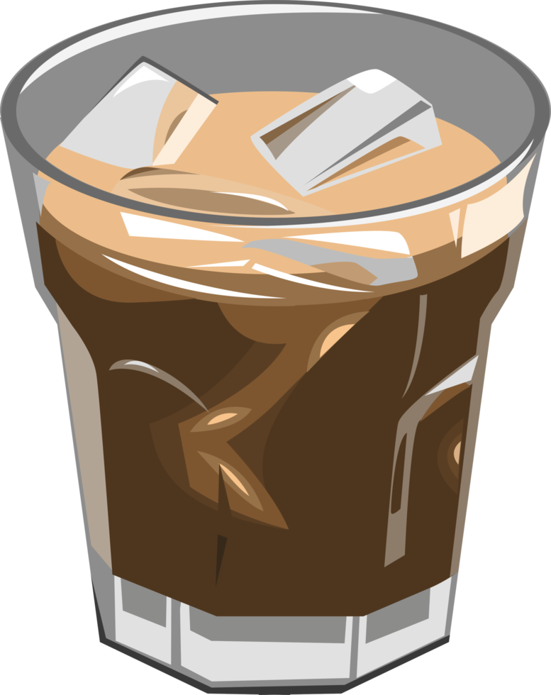 Iced americano png g raphic clipart design