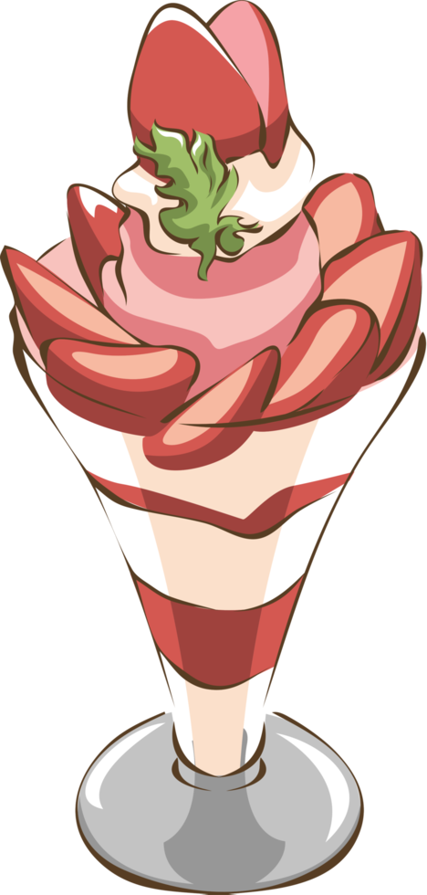 ice cream sundae png graphic clipart design