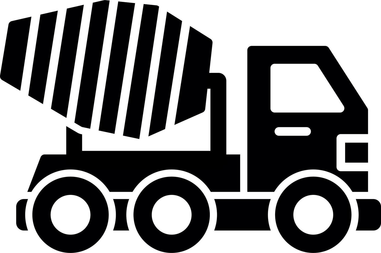 Mixer Truck Vector Icon