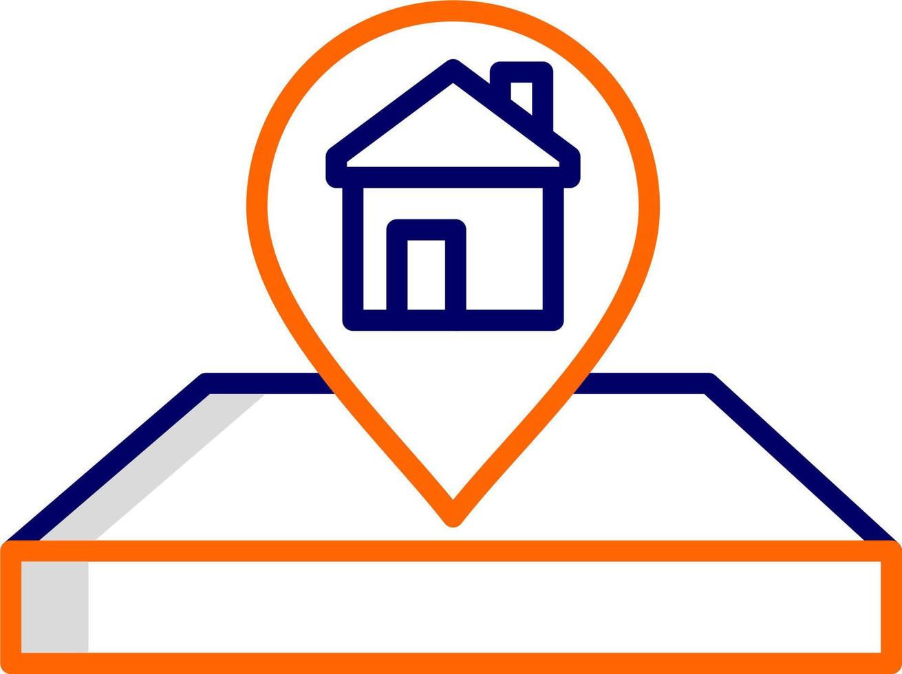 House Location Pin Vector Icon