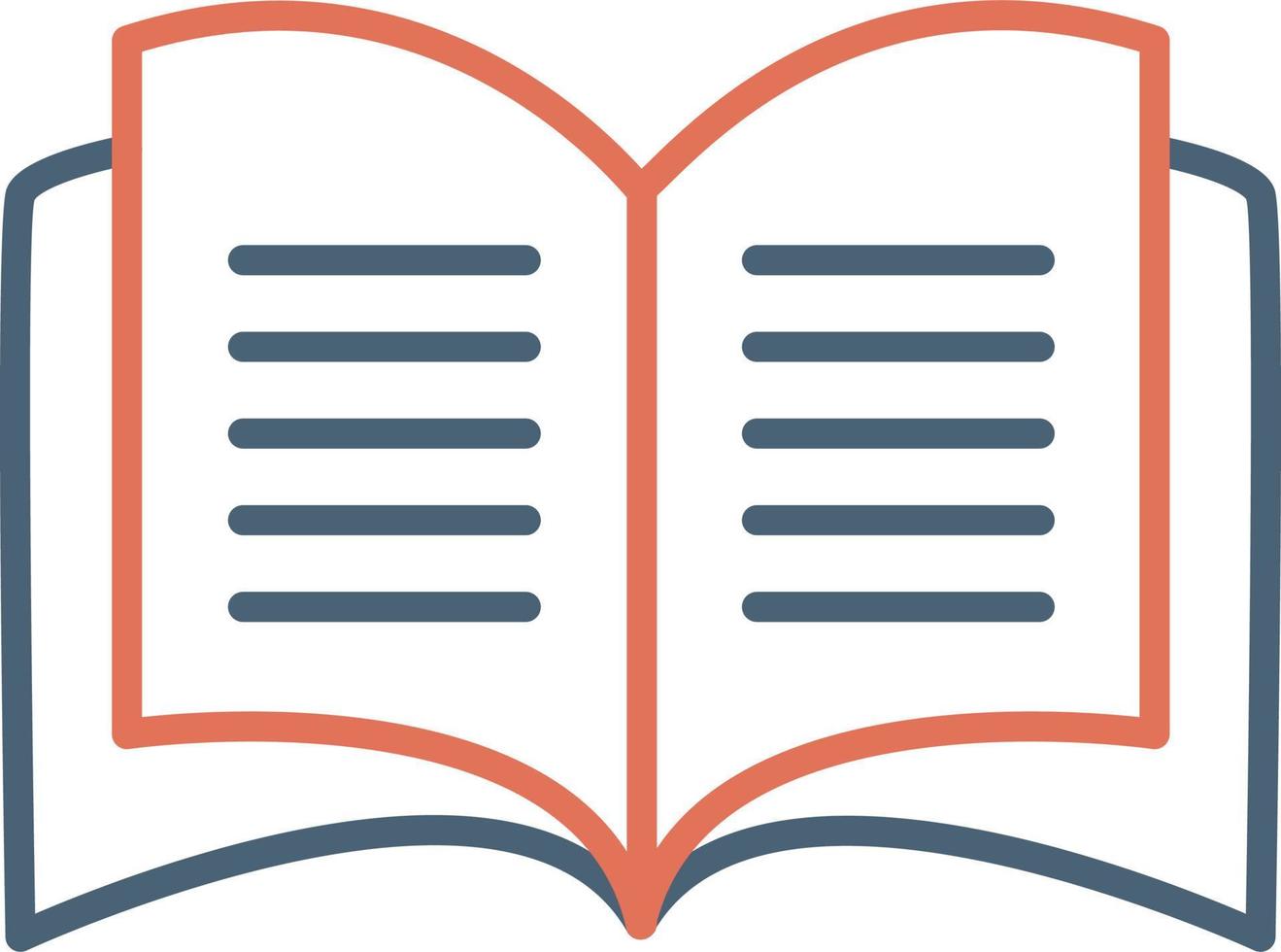 Open Book Vector Icon