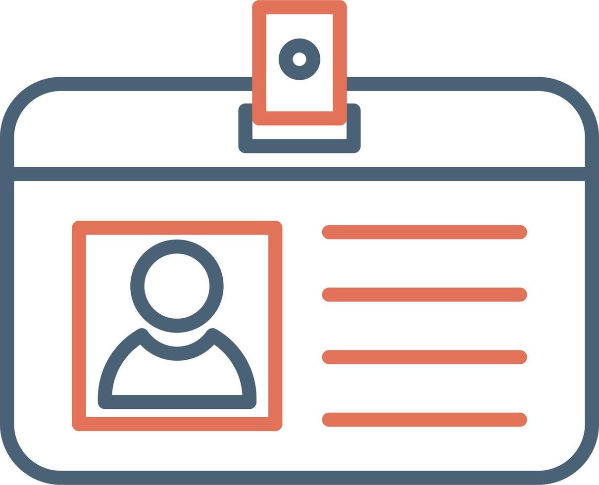 Identification Card Vector Icon