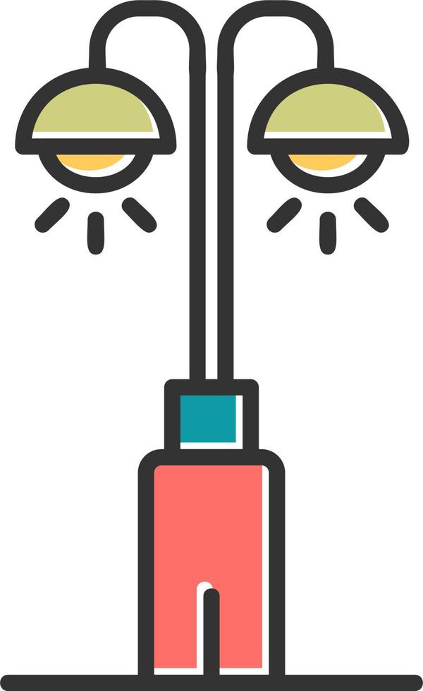 Park Lamp Vector Icon