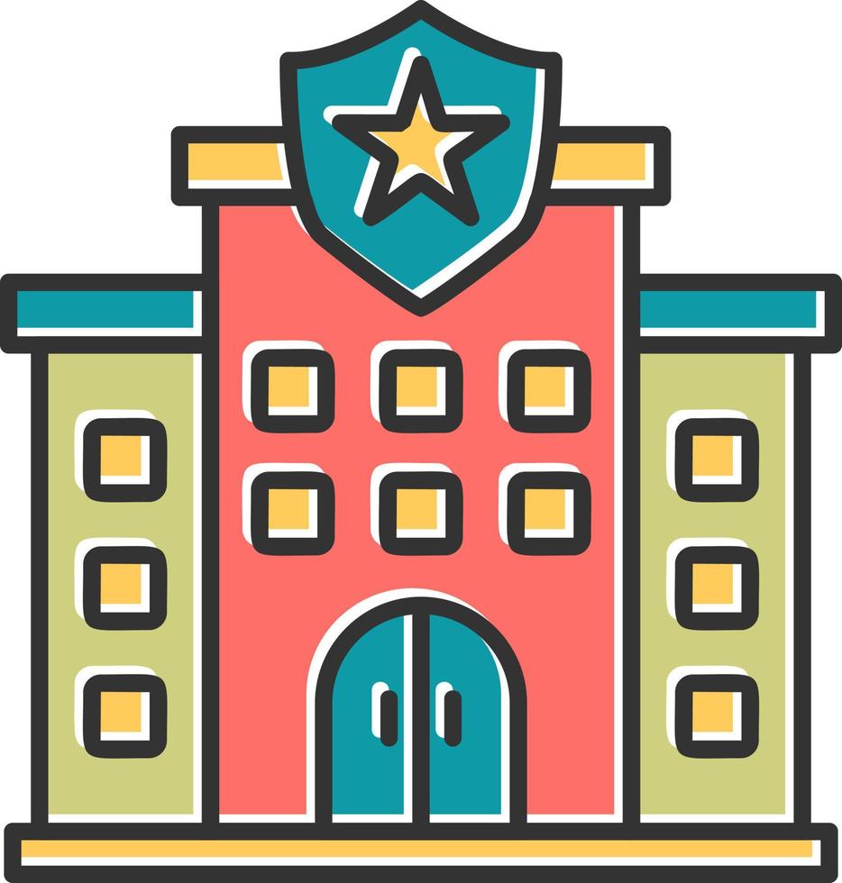 Police Station Vector Icon