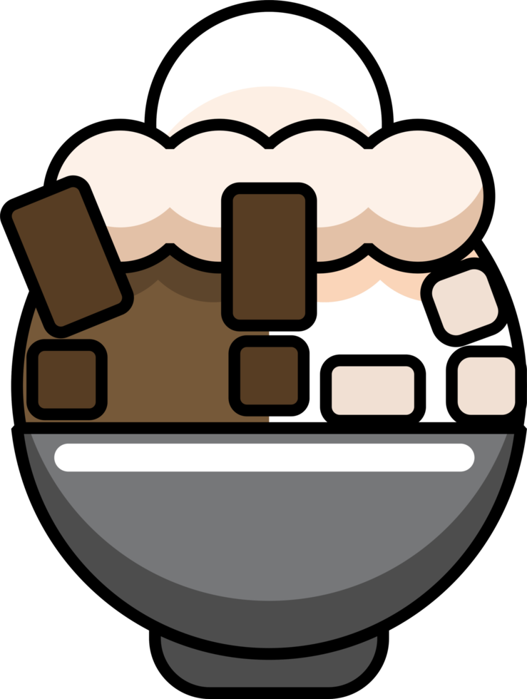 Bingsu png graphic clipart design