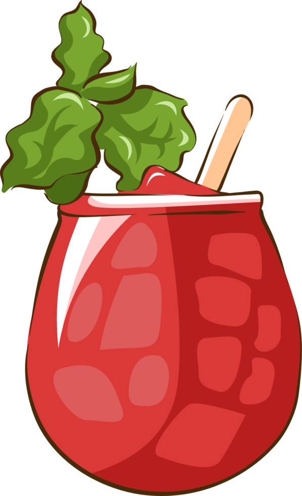 watermeloen mojito mocktail PNG grafisch clip art ontwerp