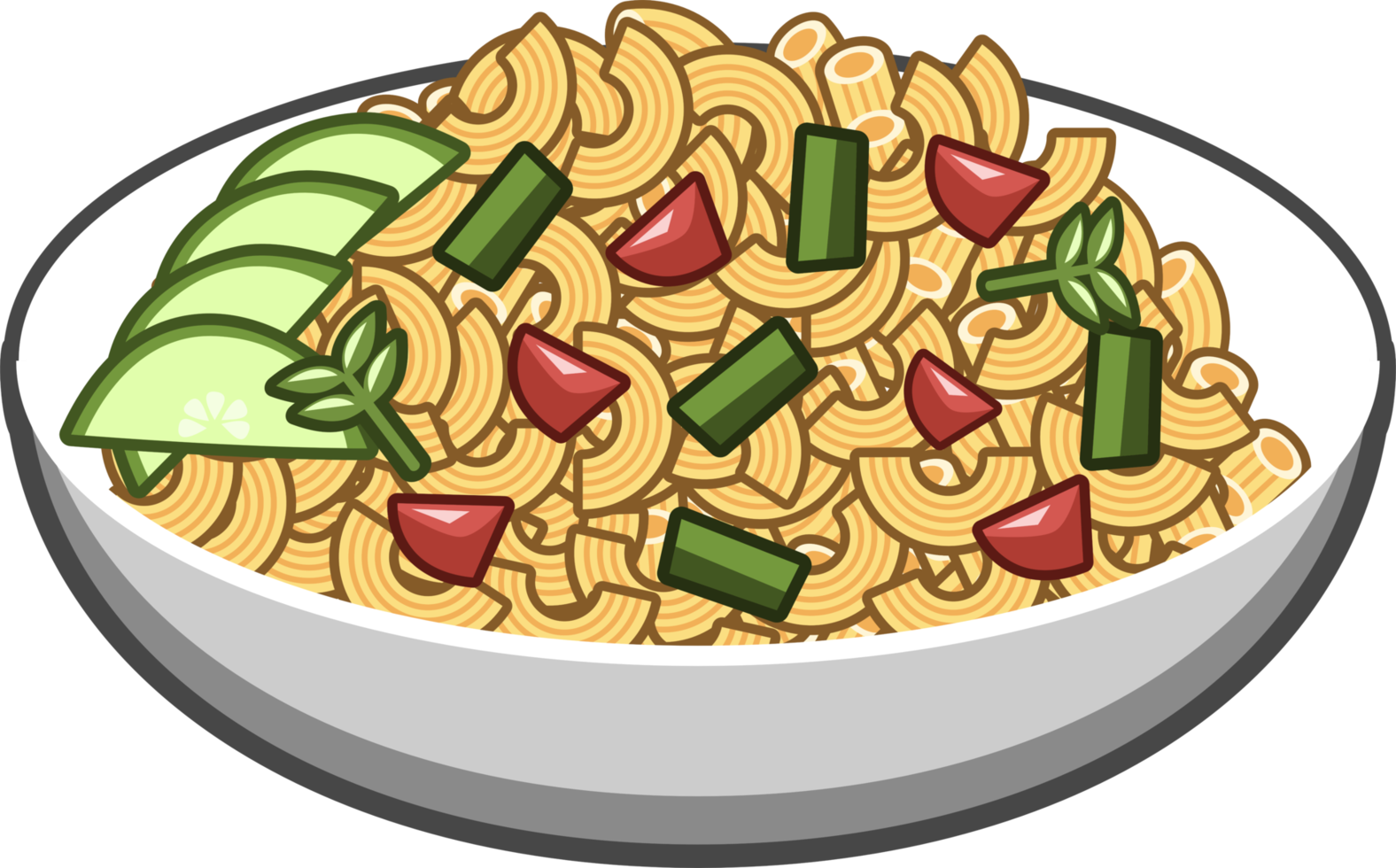 Macaroni png graphic clipart design