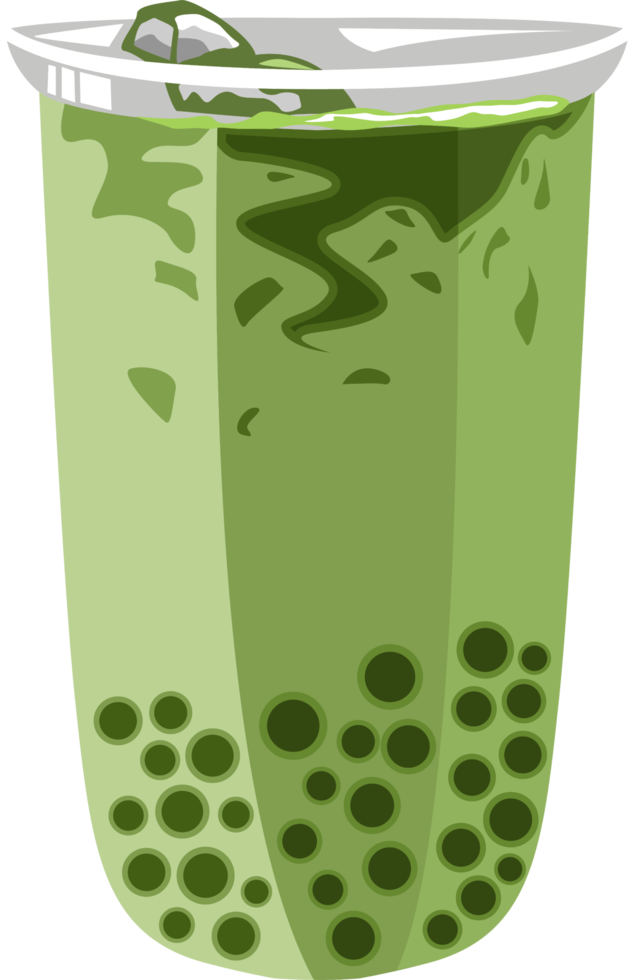 matcha verde tè png grafico clipart design