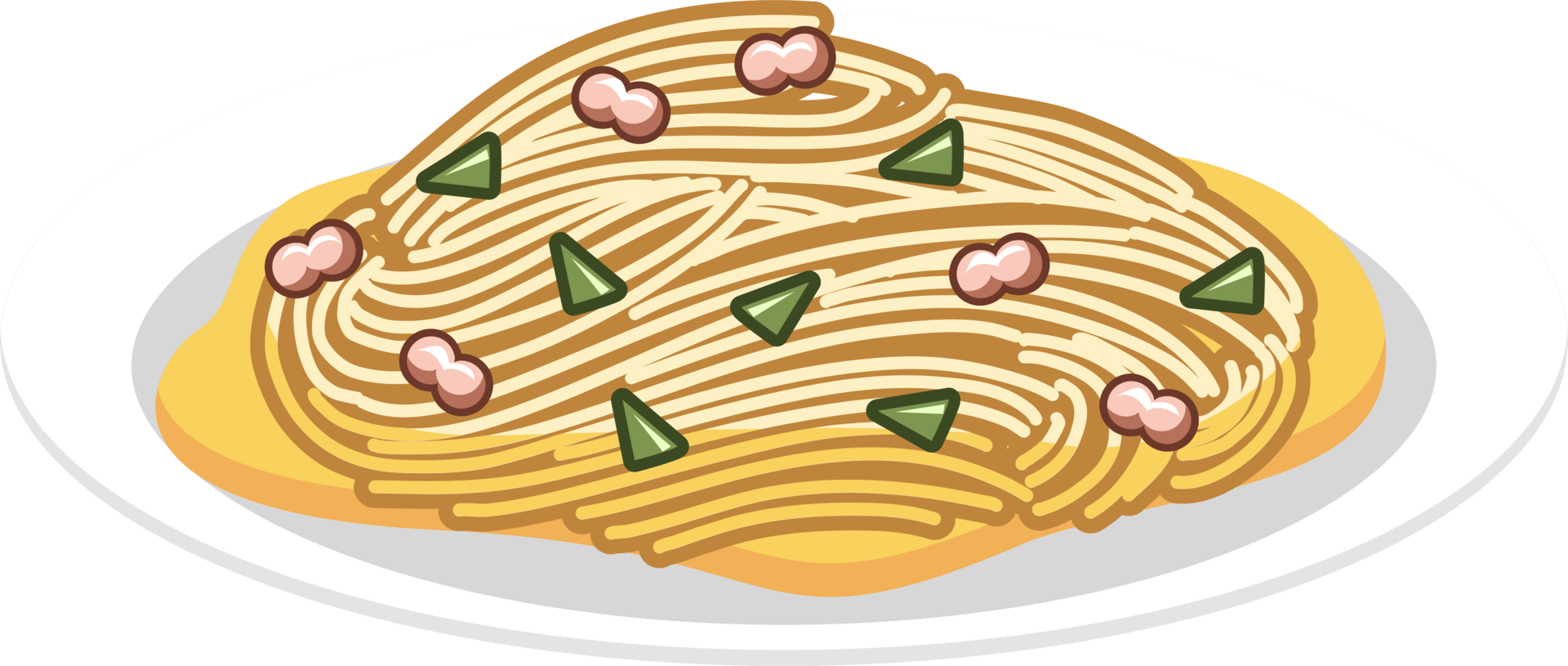 Spaghetti png graphic clipart design