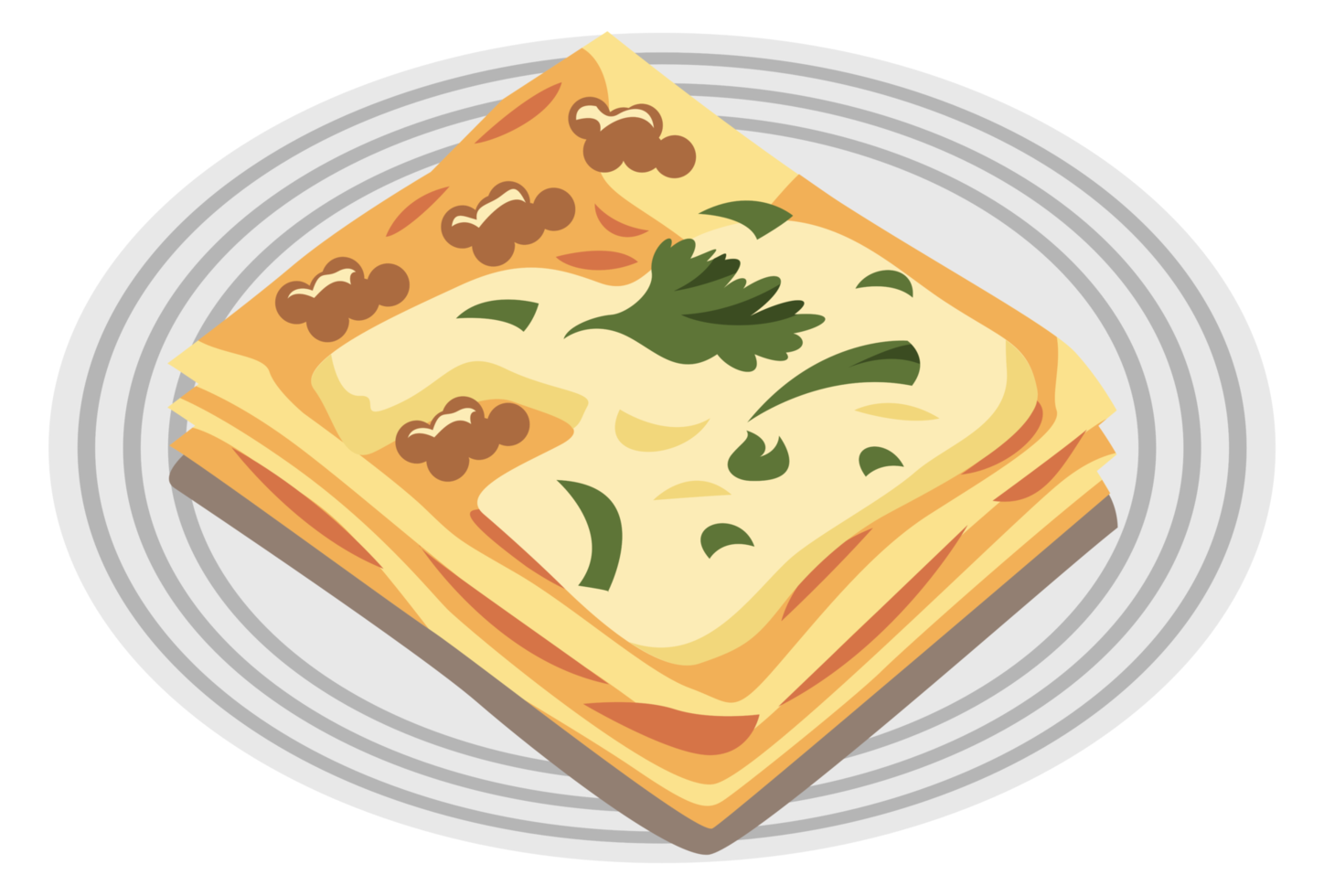 lasagna png graphic clipart design