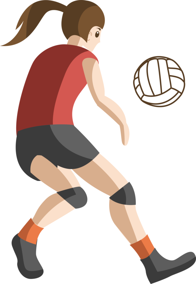 volleyball player png graphic clipart design