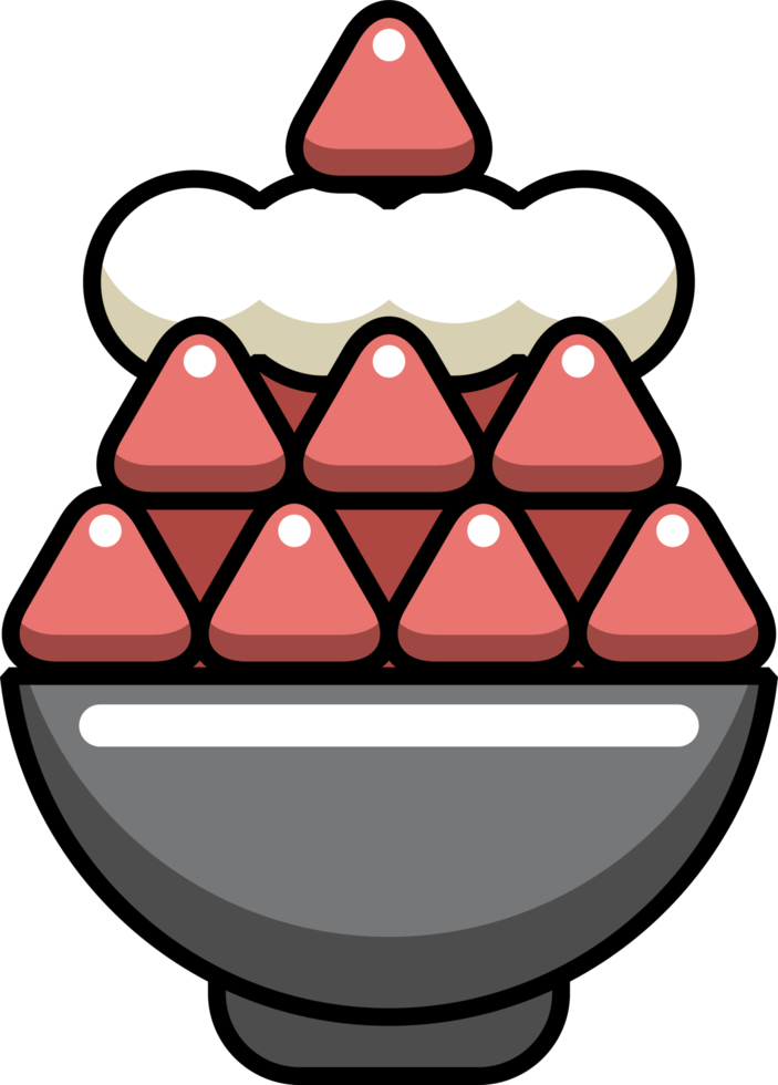 bingsu png gráfico clipart diseño