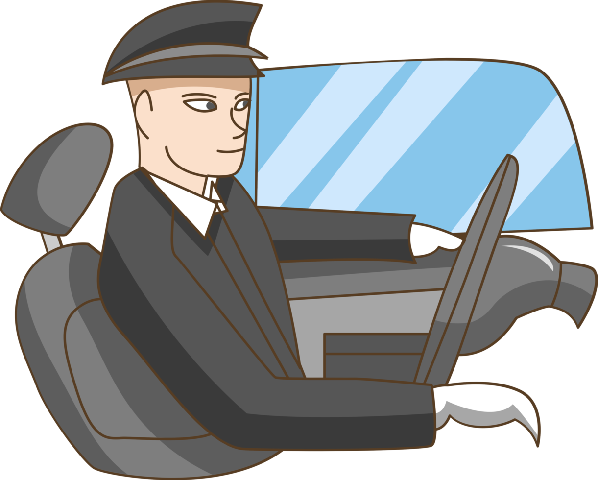 Driver png graphic clipart design