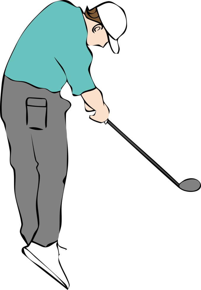Golf Spieler png Grafik Clip Art Design