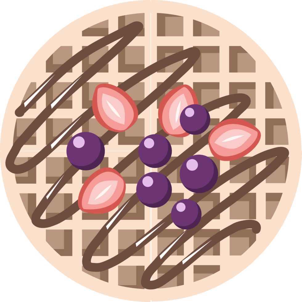 Waffle png graphic clipart design