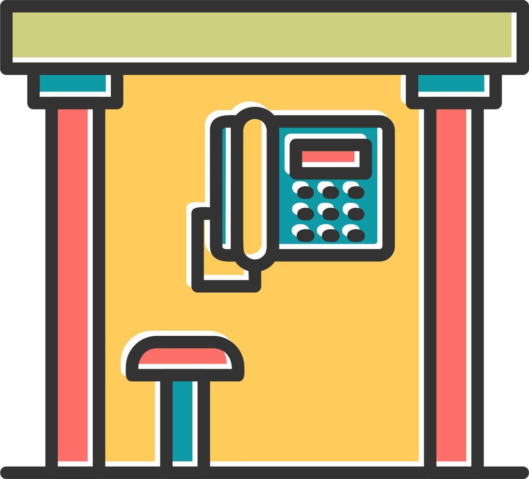 Telephone Box Vector Icon