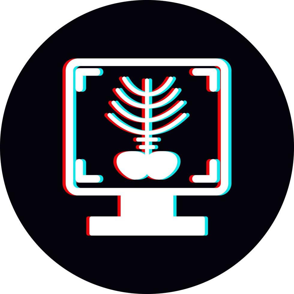 X-ray Bone Vector Icon
