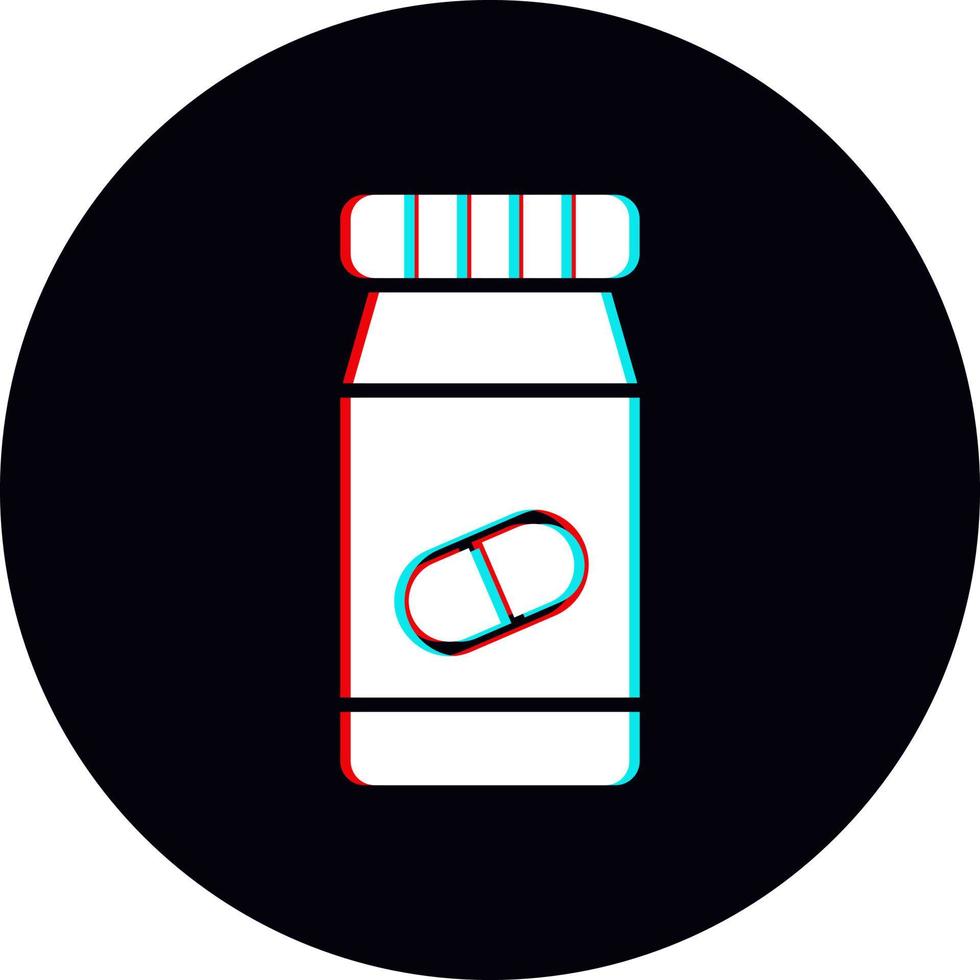 Pills Bottle Vector Icon