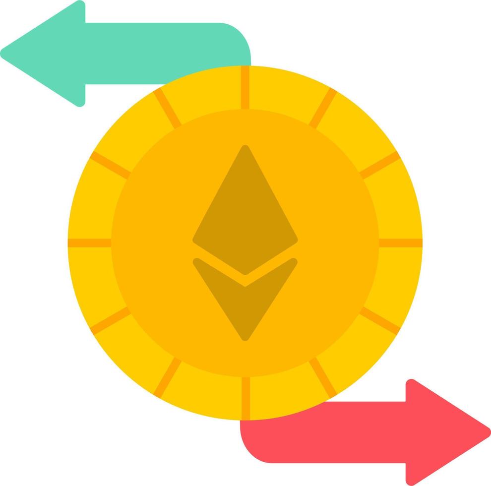 ethereum intercambiar vector icono