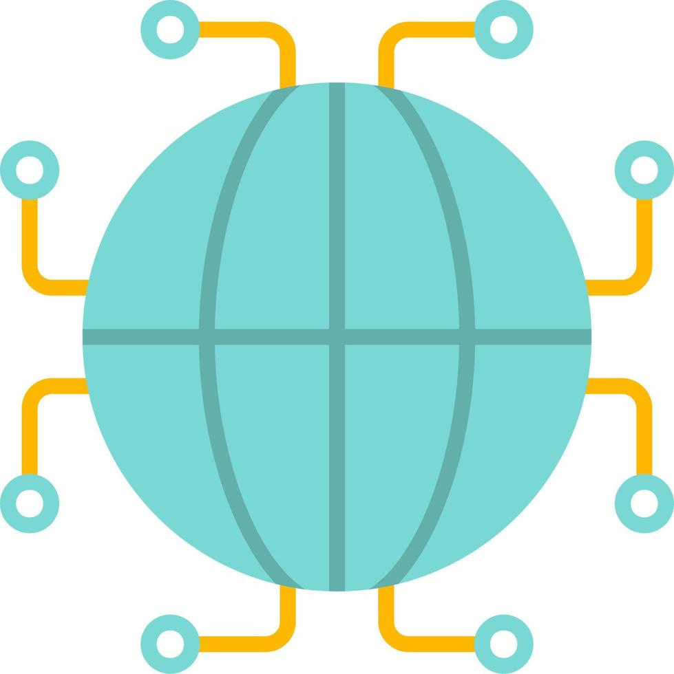 Digtal World Vector Icon